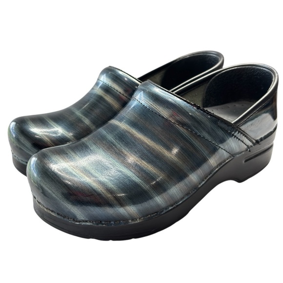 Dansko Professional Clog Nursing Shoe Muli-Color Patent Leather Size 37 6.5 /  7 - Picture 13 of 14